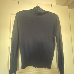 August Silk turtleneck size L navy worn good condition